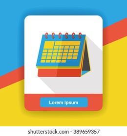 office calendar flat icon