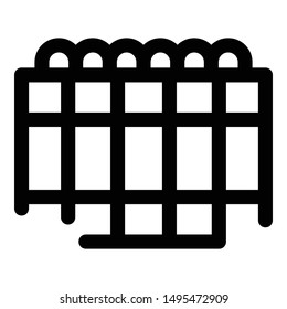 Office calendar icon. Outline office calendar vector icon for web design isolated on white background