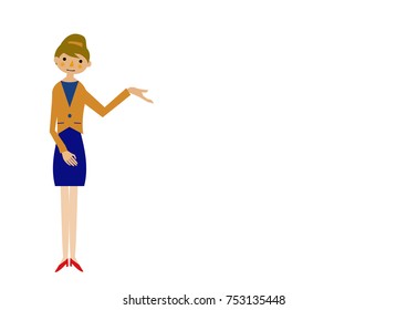 A office career woman.