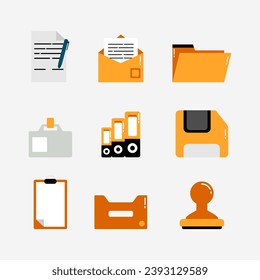 Office cartoon icon vector illustration