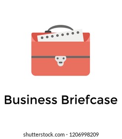 An office case, portfolio bag flat icon