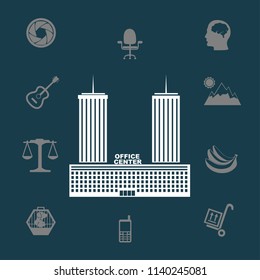 office center vector icon