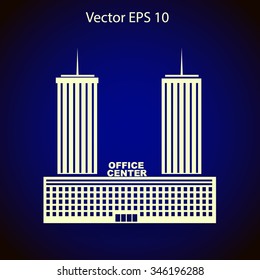 office center vector icon