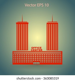 office center vector icon