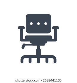 office chair with adjustable armrests icon