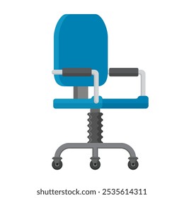 office chair concept illustration, flat style vector illustration.