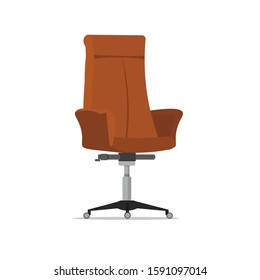 Office chair design, used for interior design in flat cartoon style.