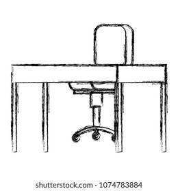 office chair with desk wooden