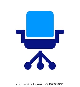 The office chair, employment, human resource, job position, job title icon. Salon chair. Serviced Offices. 

Vector Illustration, easy to edit, manipulate, resize, or colorize.