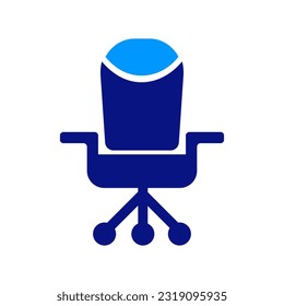 The office chair, employment, human resource, job position, job title icon. Salon chair. Serviced Offices. 

Vector Illustration, easy to edit, manipulate, resize, or colorize.