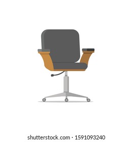 office chair in flat cartoon style.