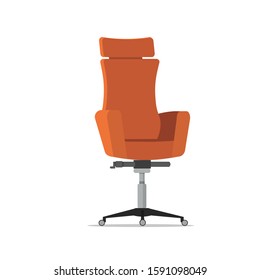 office chair in flat cartoon style.