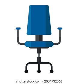 office chair flat clipart vector illustration