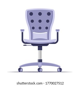 Bürostuhl-Flachdesign-Vektorsymbol