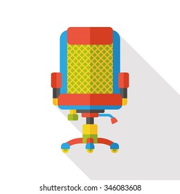 office chair flat icon