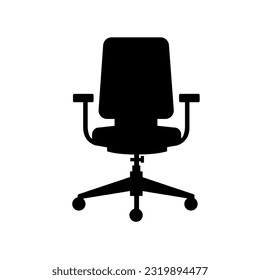 Office chair flat icon vector illustration