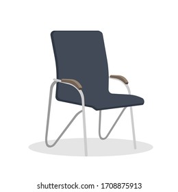 Office chair. Chair flat style. Isolated vector illustration.