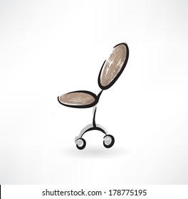 office chair grunge icon