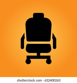 Office chair icon