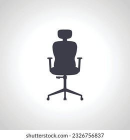 office chair icon. boss office armchair icon