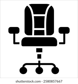 Office Chair Icon Element For Design