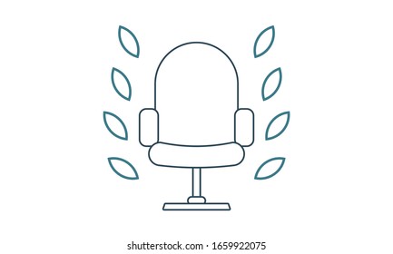 Office chair icon. Ergonomic Office Chair Icon. Vector illustration