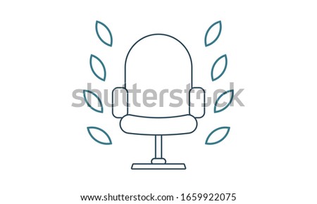 Office chair icon. Ergonomic Office Chair Icon. Vector illustration