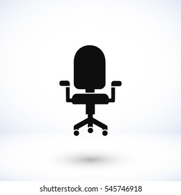 office chair icon, flat design best vector icon