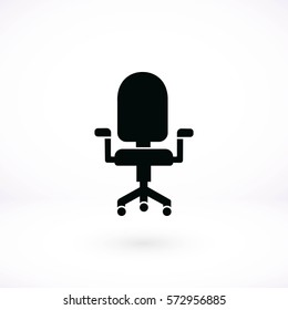 office chair icon, flat design best vector icon