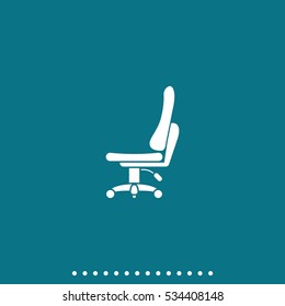 Office chair icon. Flat illustration.