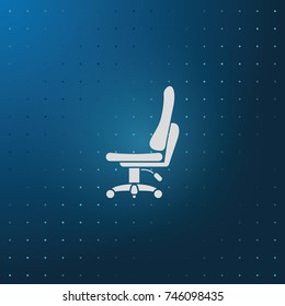 Office chair icon. Flat illustration.