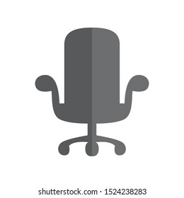 office chair icon in flat style isolated. Vector Symbol illustration