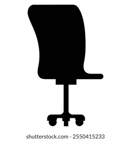 Office Chair Icon for Furniture and Workspace Design