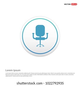 Office Chair Icon Hexa White Background icon template