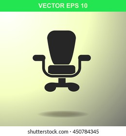 Office chair icon. Illustration for business.