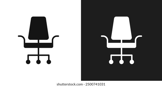 Office chair icon line art vector