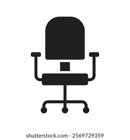 Office chair icon Line Art Logo set