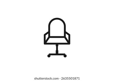 office chair icon line design