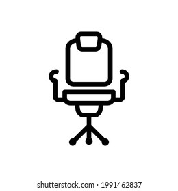 Office Chair Icon, Line Vector graphics