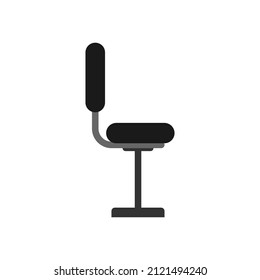 Office chair icon on white background.