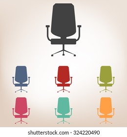 office chair icon set