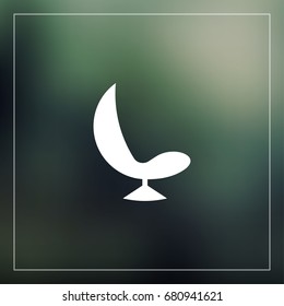 office chair icon from side