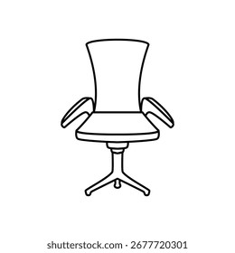 office chair icon, simple flat style, vector illustration, symbol, design logo template pictogram, for ui or ux isolated on white for mobile app, editable