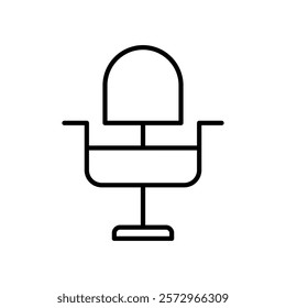 Office chair icon simple vector symbol