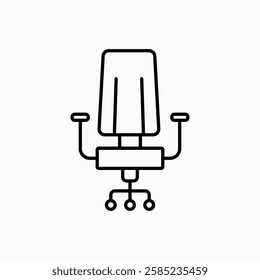 Office chair icon. simple vector icon