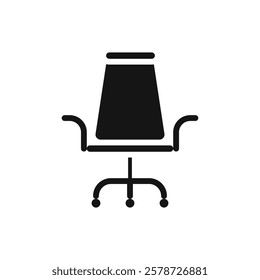 Office chair icon Thin line art collection