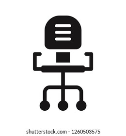 Office chair icon vector