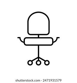 office chair icon - vector