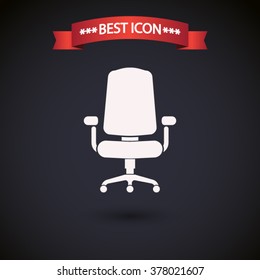 Office chair icon vector