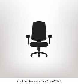 Office chair icon vector